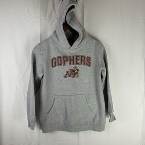 Minnesota‎ Golden Gophers Proud Mascot Pullover Hoodie Ash Youth Medium